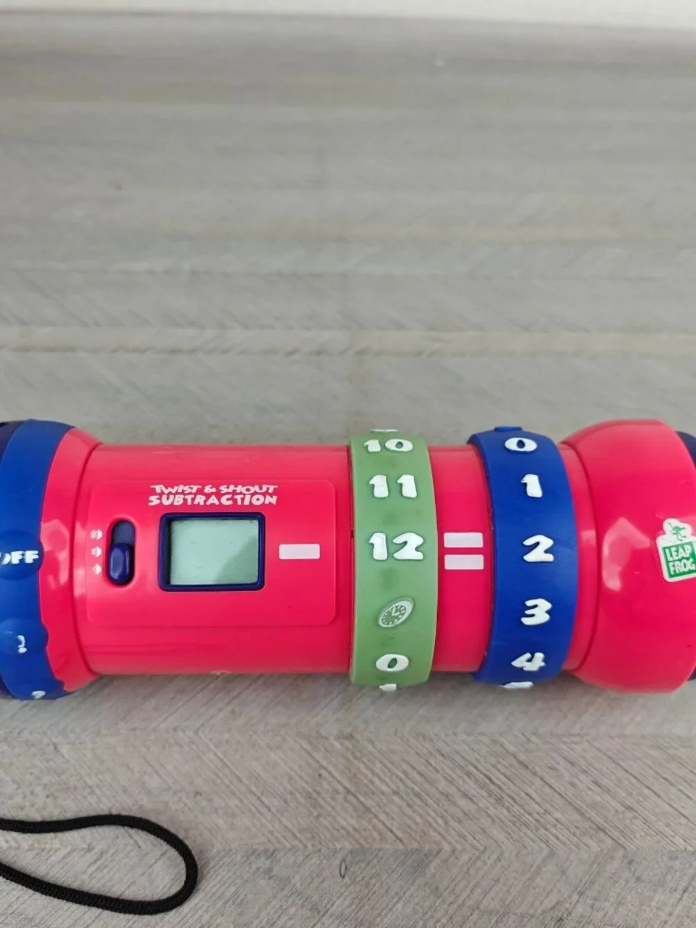 Vintage LeapFrog Twist & Shout Subtraction Handheld Learning Toy 2001 Pink